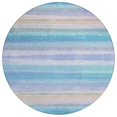 Machine Washable Indoor/Outdoor Chantille ACN2093 Aqua 8' x 8' Round Rug