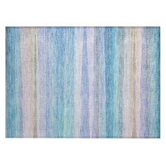 Machine Washable Indoor/Outdoor Chantille ACN2093 Aqua 1'8" x 2'6" Rug