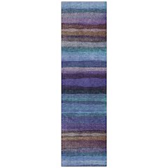 Machine Washable Indoor/Outdoor Chantille ACN2093 Blue 2'3" x 7'6" Runner Rug