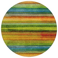 Machine Washable Indoor/Outdoor Chantille ACN2093 Green 8' x 8' Round Rug