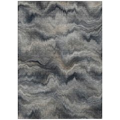 Machine Washable Indoor/Outdoor Chantille ACN2095 Gray 2'6" x 3'10" Rug