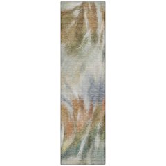 Machine Washable Indoor/Outdoor Chantille ACN2096 Beige 2'3" x 7'6" Runner Rug