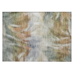 Machine Washable Indoor/Outdoor Chantille ACN2096 Beige 1'8" x 2'6" Rug