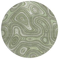 Machine Washable Indoor/Outdoor Chantille ACN2097 Aloe 8' x 8' Round Rug