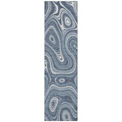 Machine Washable Indoor/Outdoor Chantille ACN2097 Blue 2'3" x 7'6" Runner Rug