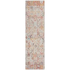 Machine Washable Indoor/Outdoor Chantille ACN2099 Pink 2'3" x 7'6" Runner Rug