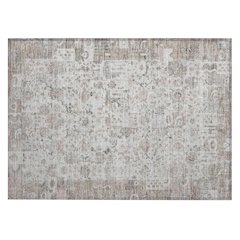 Machine Washable Indoor/Outdoor Chantille ACN2099 Taupe 1'8" x 2'6" Rug