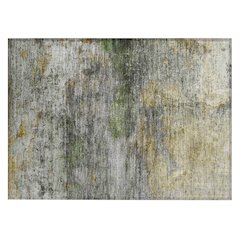 Machine Washable Indoor/Outdoor Chantille ACN2100 Olive 1'8" x 2'6" Rug