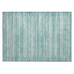 Machine Washable Indoor/Outdoor Chantille ACN2101 Aqua 1'8" x 2'6" Rug