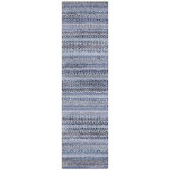 Machine Washable Indoor/Outdoor Chantille ACN2101 Blue 2'3" x 7'6" Runner Rug
