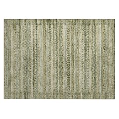 Machine Washable Indoor/Outdoor Chantille ACN2101 Green 1'8" x 2'6" Rug