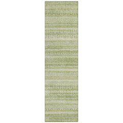 Machine Washable Indoor/Outdoor Chantille ACN2101 Sage 2'3" x 7'6" Runner Rug