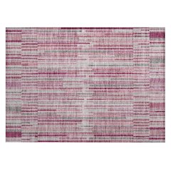 Machine Washable Indoor/Outdoor Chantille ACN2102 Blush 1'8" x 2'6" Rug