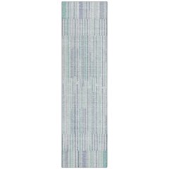 Machine Washable Indoor/Outdoor Chantille ACN2102 Mint 2'3" x 7'6" Runner Rug
