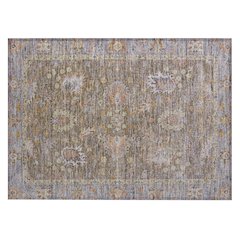 Machine Washable Indoor/Outdoor Chantille ACN2104 Brown 1'8" x 2'6" Rug
