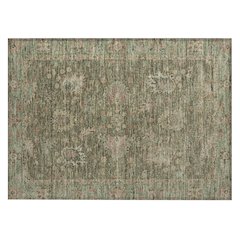 Machine Washable Indoor/Outdoor Chantille ACN2104 Olive 1'8" x 2'6" Rug