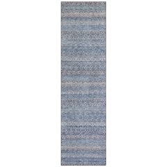 Machine Washable Indoor/Outdoor Chantille ACN2105 Blue 2'3" x 7'6" Runner Rug