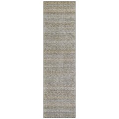 Machine Washable Indoor/Outdoor Chantille ACN2105 Khaki 2'3" x 7'6" Runner Rug