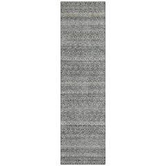 Machine Washable Indoor/Outdoor Chantille ACN2105 Pewter 2'3" x 7'6" Runner Rug