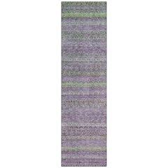 Machine Washable Indoor/Outdoor Chantille ACN2106 Purple 2'3" x 7'6" Runner Rug
