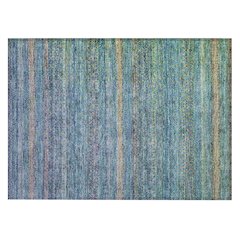 Machine Washable Indoor/Outdoor Chantille ACN2106 Teal 1'8" x 2'6" Rug
