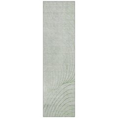 Machine Washable Indoor/Outdoor Chantille ACN2107 Aloe 2'3" x 7'6" Runner Rug