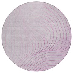 Machine Washable Indoor/Outdoor Chantille ACN2107 Blush 8' x 8' Round Rug