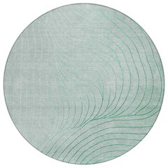 Machine Washable Indoor/Outdoor Chantille ACN2107 Mint 8' x 8' Round Rug