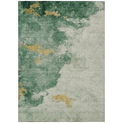 Machine Washable Indoor/Outdoor Chantille ACN2108 Emerald 2'6" x 3'10" Rug