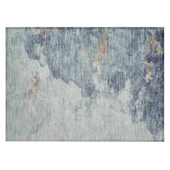 Machine Washable Indoor/Outdoor Chantille ACN2108 Seafoam 1'8" x 2'6" Rug