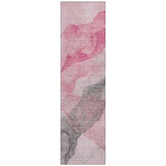 Machine Washable Indoor/Outdoor Chantille ACN2109 Blush 2'3" x 7'6" Runner Rug