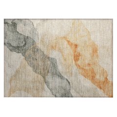 Machine Washable Indoor/Outdoor Chantille ACN2109 Orange 1'8" x 2'6" Rug