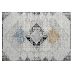 Machine Washable Indoor/Outdoor Chantille ACN2111 Gray 1'8" x 2'6" Rug