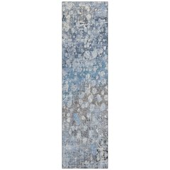 Machine Washable Indoor/Outdoor Chantille ACN2113 Blue 2'3" x 7'6" Runner Rug