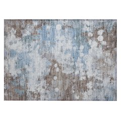 Machine Washable Indoor/Outdoor Chantille ACN2114 Brown 1'8" x 2'6" Rug