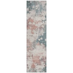 Machine Washable Indoor/Outdoor Chantille ACN2114 Coral 2'3" x 7'6" Runner Rug