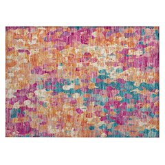Machine Washable Indoor/Outdoor Chantille ACN2115 Blush 1'8" x 2'6" Rug