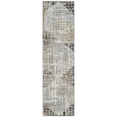 Machine Washable Indoor/Outdoor Chantille ACN2116 Black 2'3" x 7'6" Runner Rug