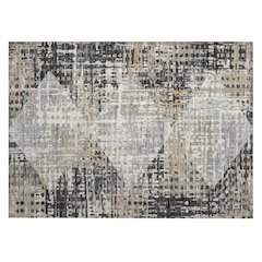 Machine Washable Indoor/Outdoor Chantille ACN2116 Black 1'8" x 2'6" Rug