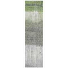 Machine Washable Indoor/Outdoor Chantille ACN2118 Fern 2'3" x 7'6" Runner Rug