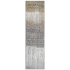 Machine Washable Indoor/Outdoor Chantille ACN2118 Taupe 2'3" x 7'6" Runner Rug