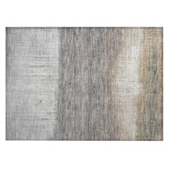 Machine Washable Indoor/Outdoor Chantille ACN2118 Taupe 1'8" x 2'6" Rug