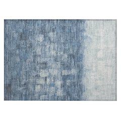 Machine Washable Indoor/Outdoor Chantille ACN2119 Navy 1'8" x 2'6" Rug