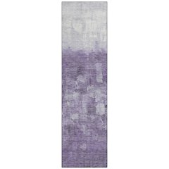 Machine Washable Indoor/Outdoor Chantille ACN2119 Purple 2'3" x 7'6" Runner Rug