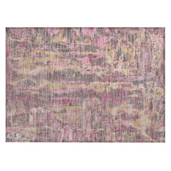 Machine Washable Indoor/Outdoor Chantille ACN2120 Blush 1'8" x 2'6" Rug