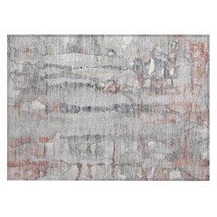 Machine Washable Indoor/Outdoor Chantille ACN2120 Copper 1'8" x 2'6" Rug