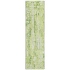 Machine Washable Indoor/Outdoor Chantille ACN2120 Lime 2'3" x 7'6" Runner Rug