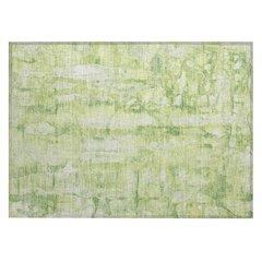 Machine Washable Indoor/Outdoor Chantille ACN2120 Lime 1'8" x 2'6" Rug