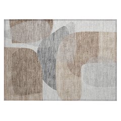 Machine Washable Indoor/Outdoor Chantille ACN2121 Mocha 1'8" x 2'6" Rug