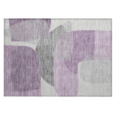 Machine Washable Indoor/Outdoor Chantille ACN2121 Purple 1'8" x 2'6" Rug